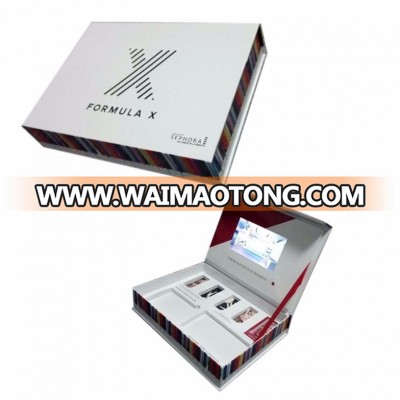 7 inch video gift box ,lcd video gift box ,video screen in gift box with customize printing