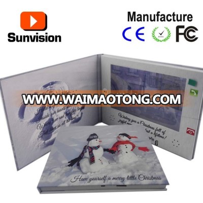 4.3inch 5inch 7inch video phone brochure video talk greeting card for Advertising