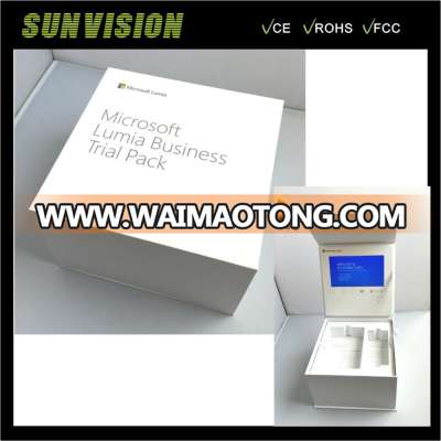 Customized Gift Box with LCD Recycled Cardboard Magnetic Closure LCD Video Jewelry Box