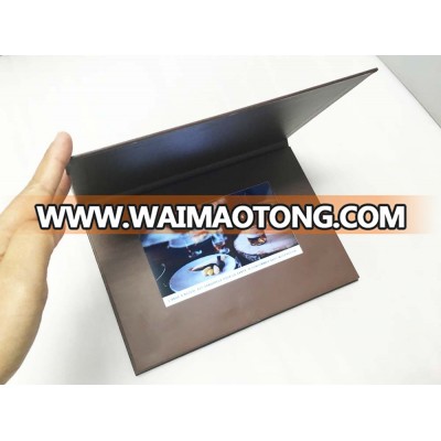 China factory supply competitive price 7 inches screen greeting card video on paper