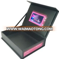 automatic play 5" 7" LCD business advertising music box cosmetic display video gift box